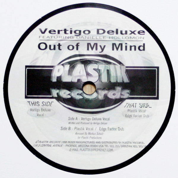 Vertigo Deluxe : Out Of My Mind (12")