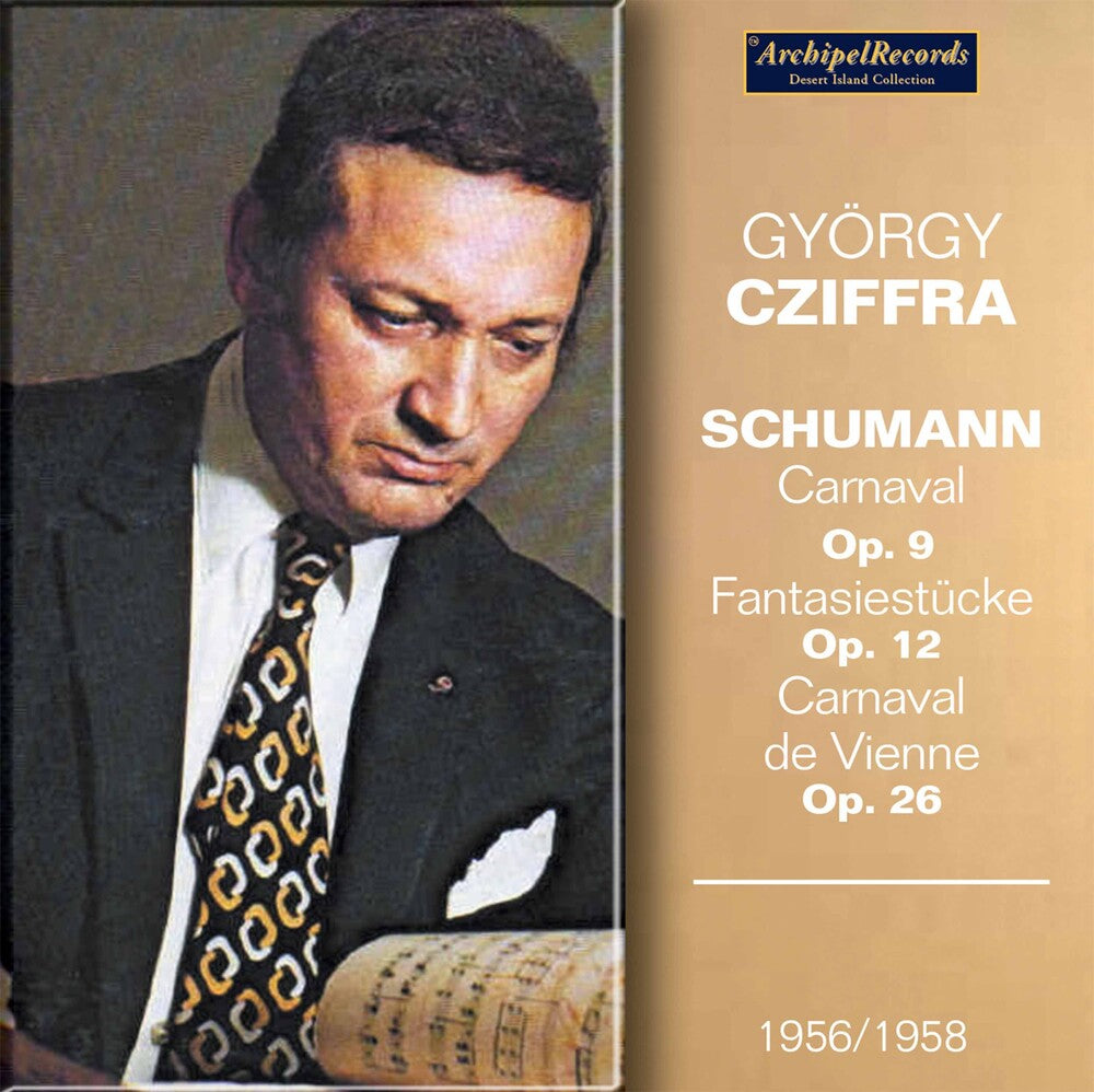 the album cover for György Cziffra - Gyorgy Cziffra Plays Schumann