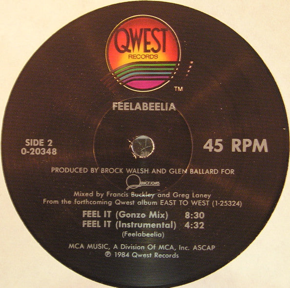 Feelabeelia : Feel It (12")