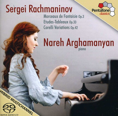 the album cover for Nareh Arghamanyan - Nareh Arghamanyan Plays Rachmaninov