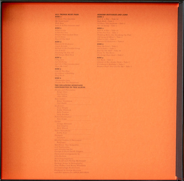 George Harrison : All Things Must Pass (50th Anniversary) (3xLP, Album, RE, RM, 180 + 2xLP, 180 + Box, Dlx)