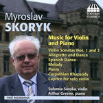 the album cover for Solomia Soroka - Music for Violin & Piano