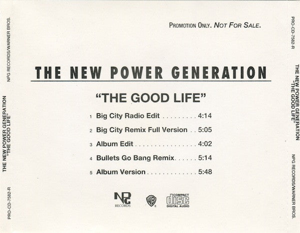 The New Power Generation : The Good Life (CD, Promo)