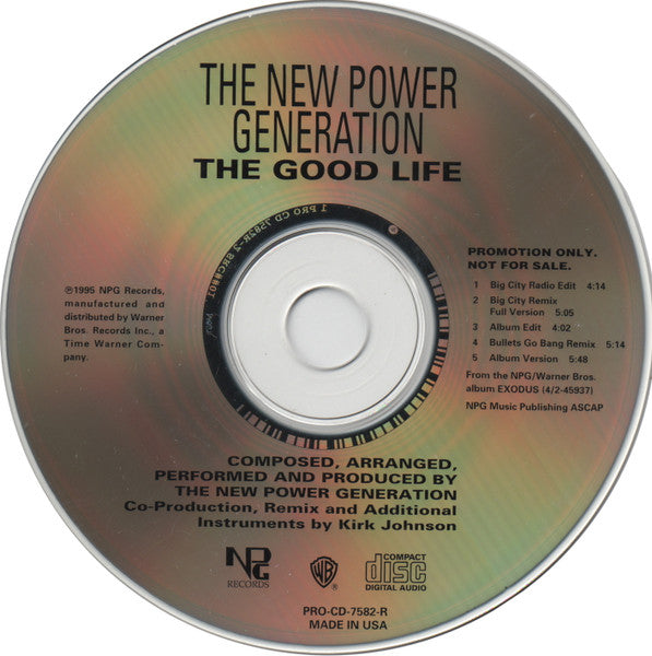 The New Power Generation : The Good Life (CD, Promo)
