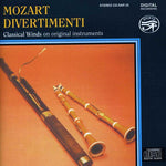 the album cover for On original instruments - Mozart Divertimenti