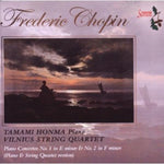 the album cover for Tamami Honma - Chopin Piano Concertos