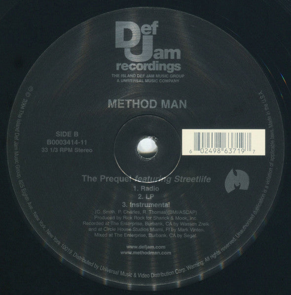 Method Man : The Show / The Prequel (12")