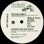 Ritchie Family* : Alright On The Night (12", Promo)