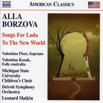 the album cover for LEONARD SLATKIN - Songs for Lada / to the New World