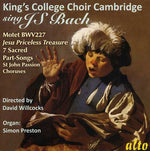 the album cover for Kings College Choir - King's College Choir Sings J.S. Bach
