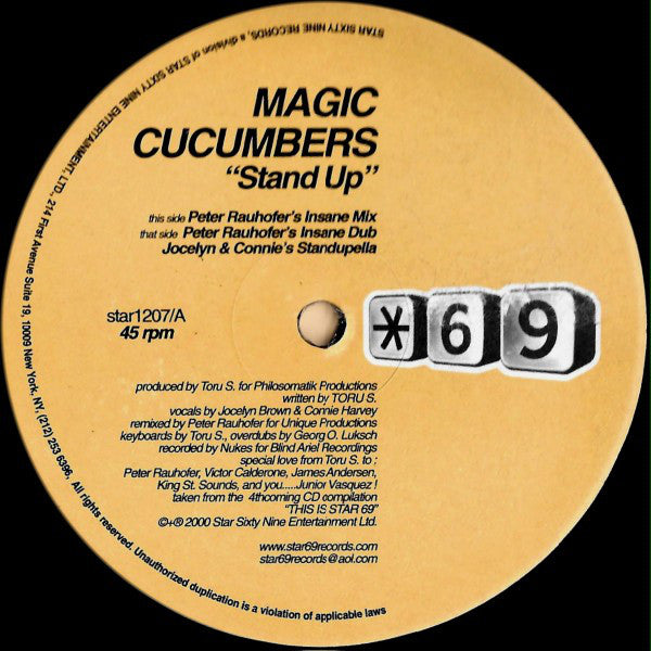 Magic Cucumbers Feat. Jocelyn Brown & Connie Harvey : Stand Up (12")