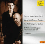 the album cover for Castelnuovo-Tedesco / Duo Favori - Well-Tempered Guitars: 24 Preludes & Fugues