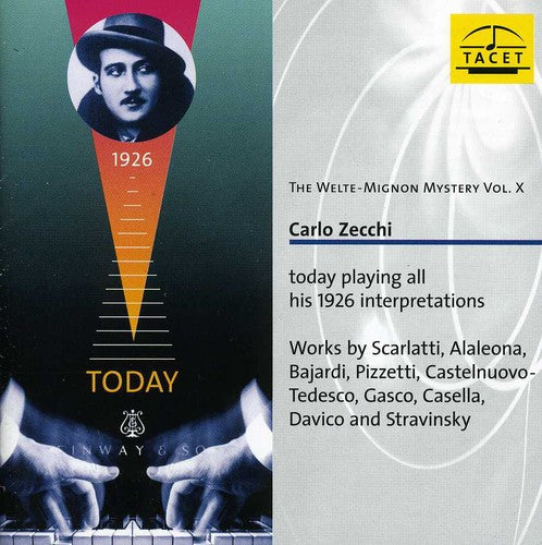the album cover for Scarlatti / Zecchi - Welte-Mignon Mystery 10: Carlo Zecchi
