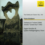 the album cover for Schubert / Koroliov / Hadzigeorgieva - Koroliov Series 8
