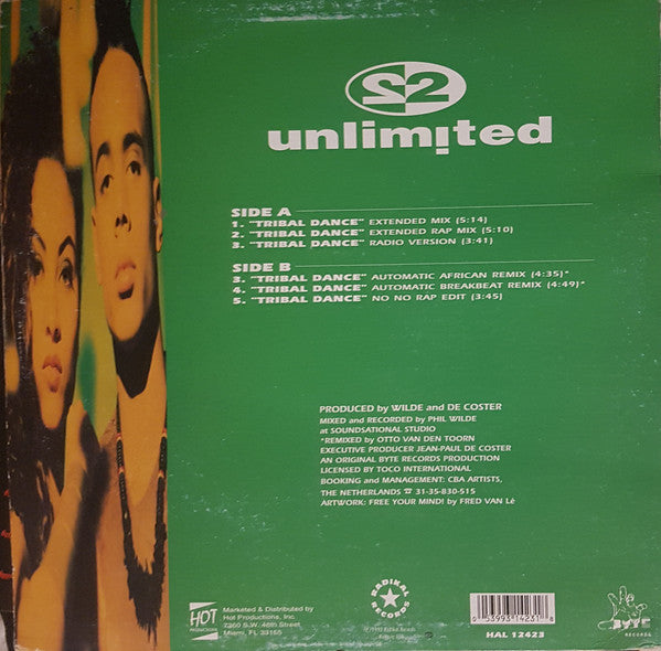 2 Unlimited : Tribal Dance (12")