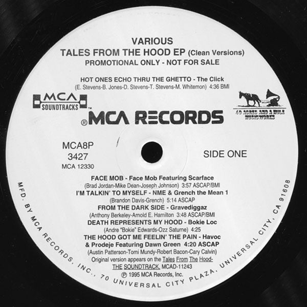 Various : Tales From The Hood EP (Clean Versions) (12", Promo)