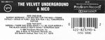 The Velvet Underground & Nico (3) : The Velvet Underground & Nico (Cass, Album, RE, RM, Off)