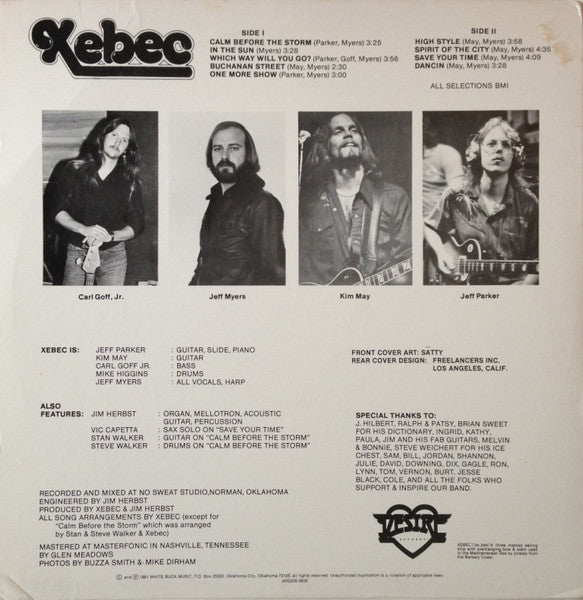 Xebec : Calm Before The Storm (LP, Album)