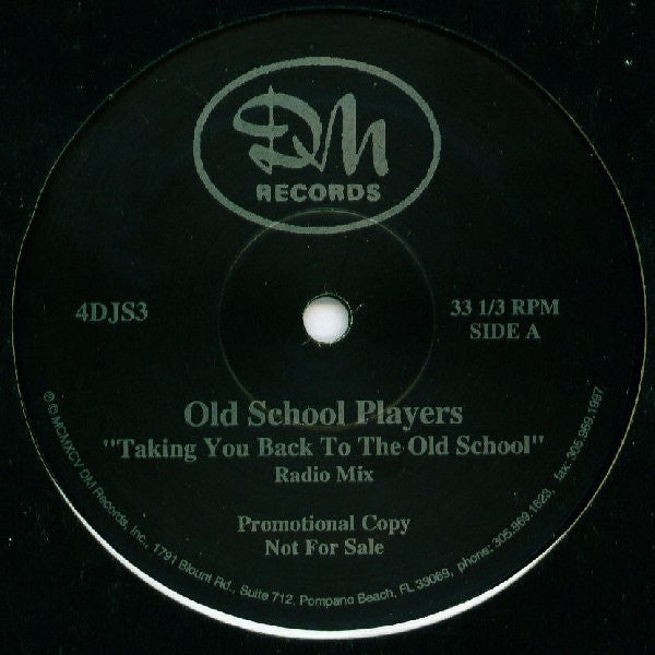 Old School Players : Taking You Back To The Old School (12", Promo)