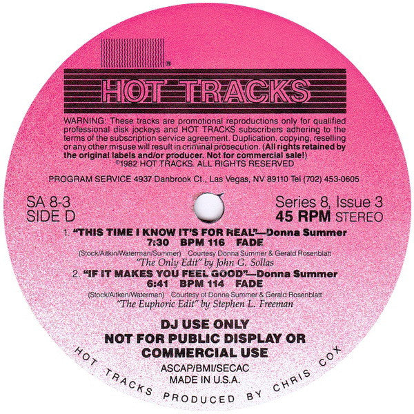 Various : Hot Tracks - Series 8, Issue 3 (2x12", Comp, Promo)