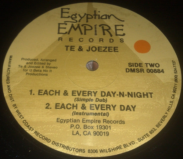 Te & Joezee : Each & Every Day (12")