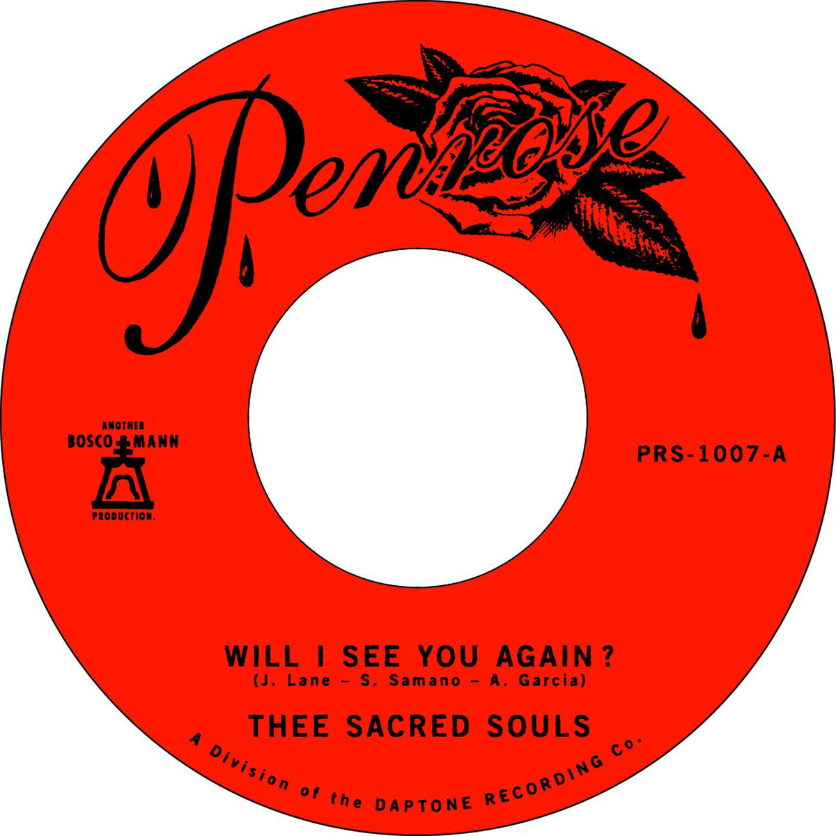 Thee Sacred Souls - Will I See You Again / It's Our Love (Vinyl)