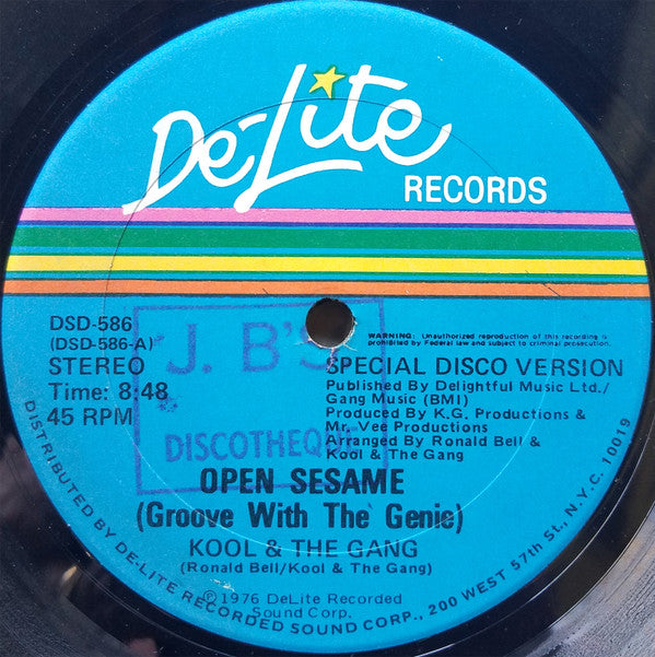 Kool & The Gang : Open Sesame (Groove With The Genie) / Love & Understanding (Come Together) (12", RP, S/Edition, Blu)