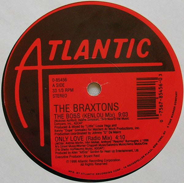 The Braxtons : The Boss (2x12")