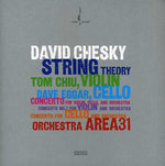 the album cover for David Chesky - String Theory / Cto for Violin Cello & Orch