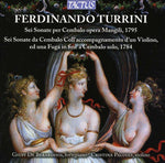 the album cover for Cristina Palucci - Six Harpsichord Sonatas Op. Mangili 1795