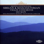 the album cover for Sibelius / Rpo / Kun / Menuhin - Concertos for Violin & Orche