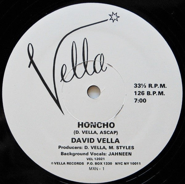 David Vella (2) : Honcho / Madam Butterfly (12", Promo)