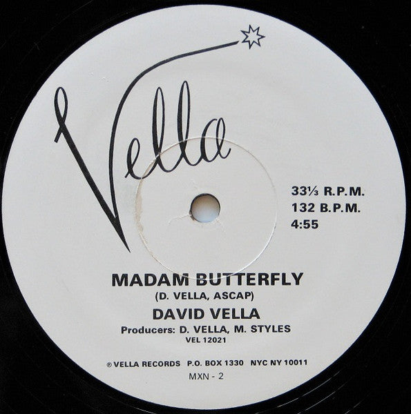 David Vella (2) : Honcho / Madam Butterfly (12", Promo)