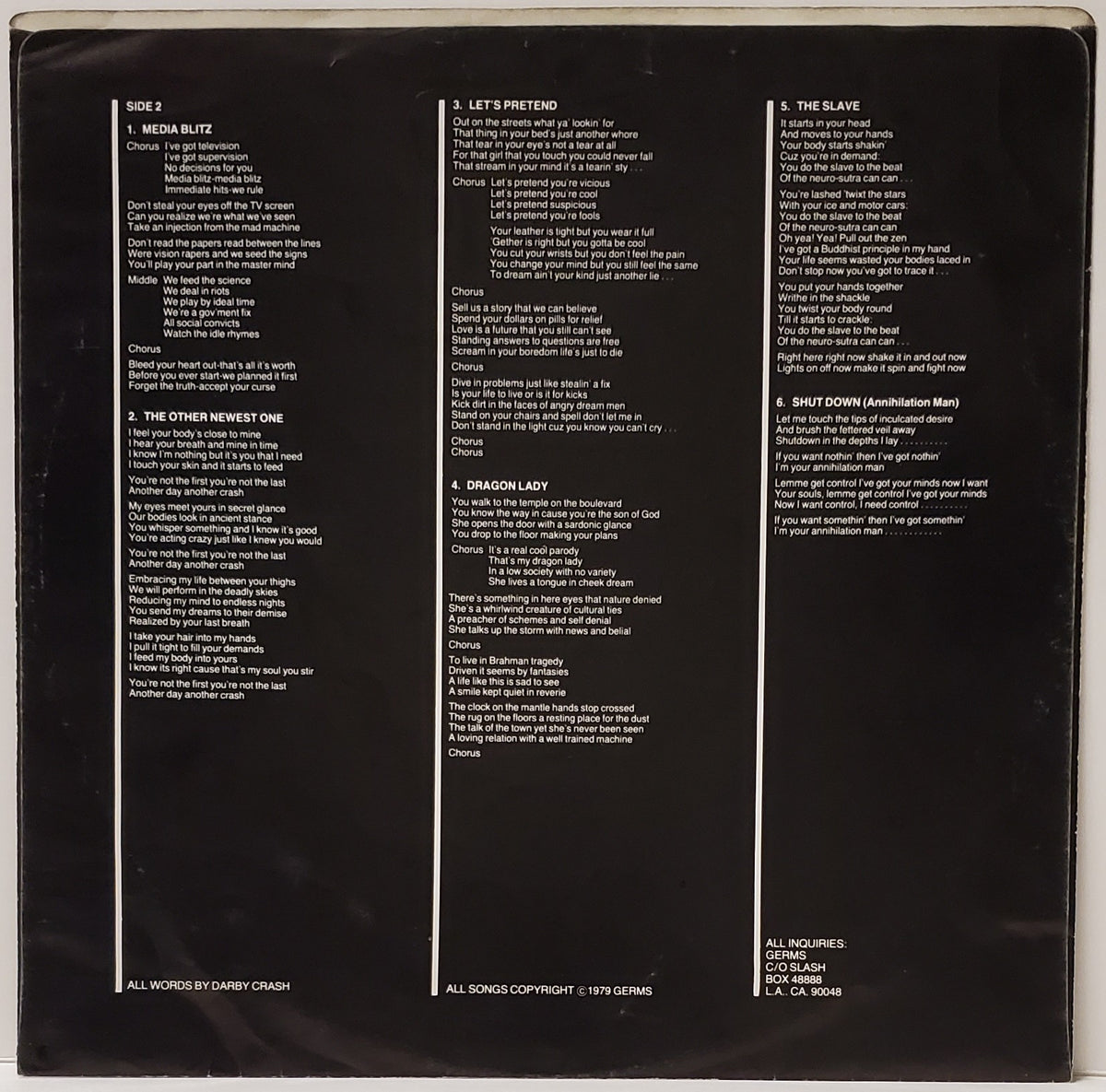 Germs - GI (Pre-Owned Vinyl)