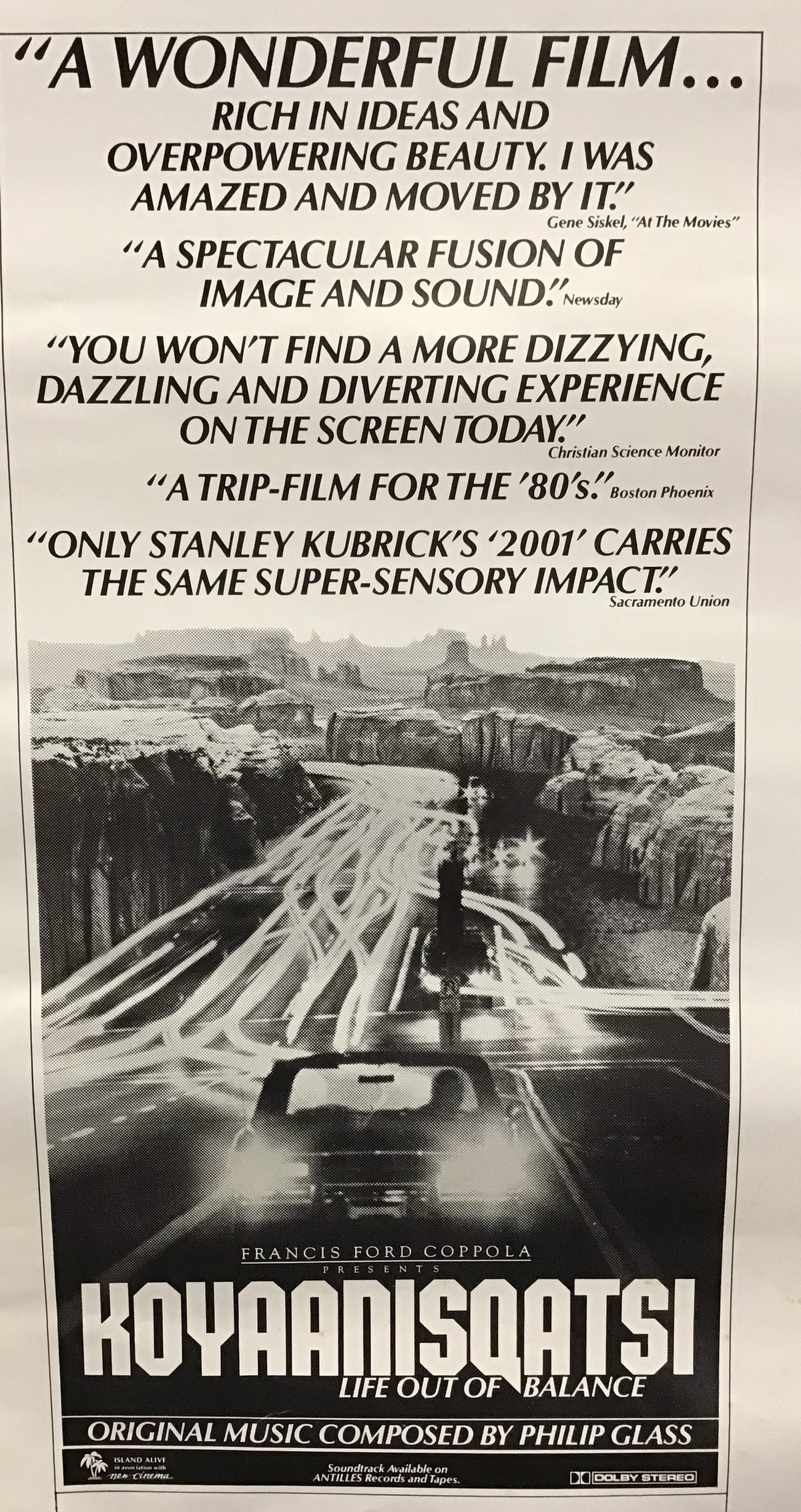 Koyaanisqatsi - Promo Poster