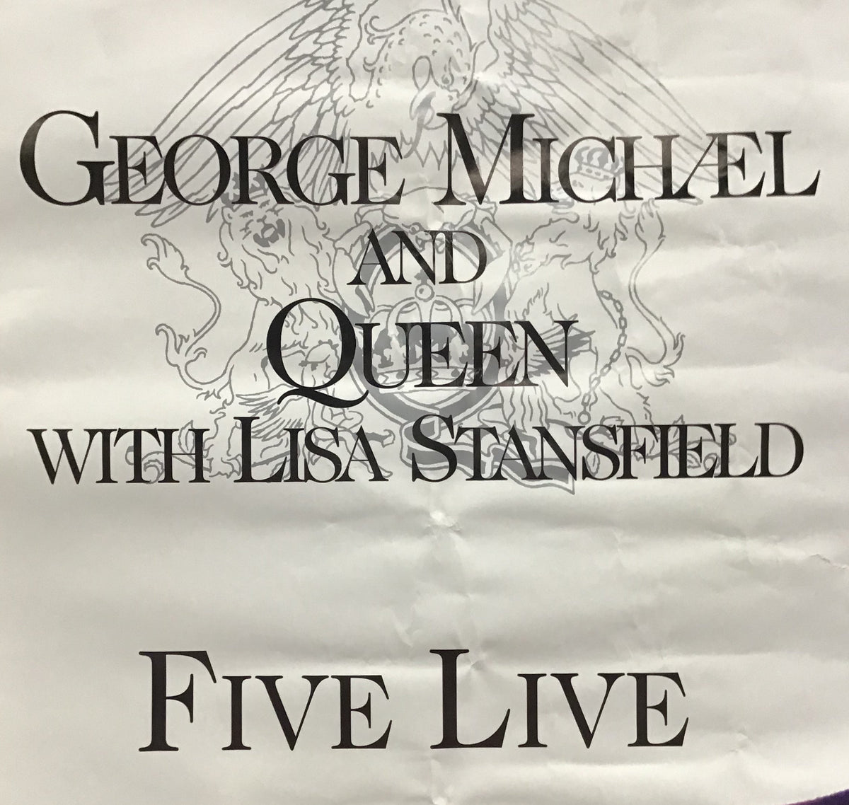 George Michael and Queen - Five Live Promo Poster
