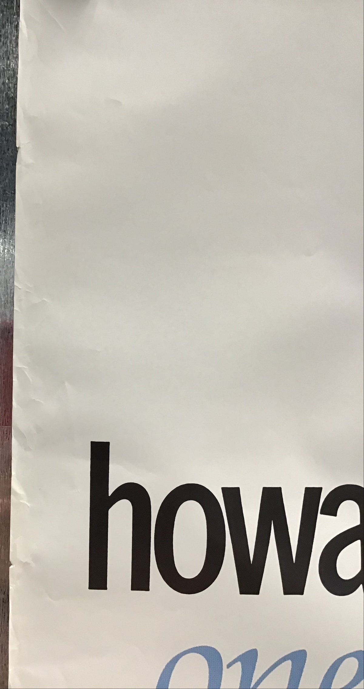 Howard Jones - One to One Promo Poster