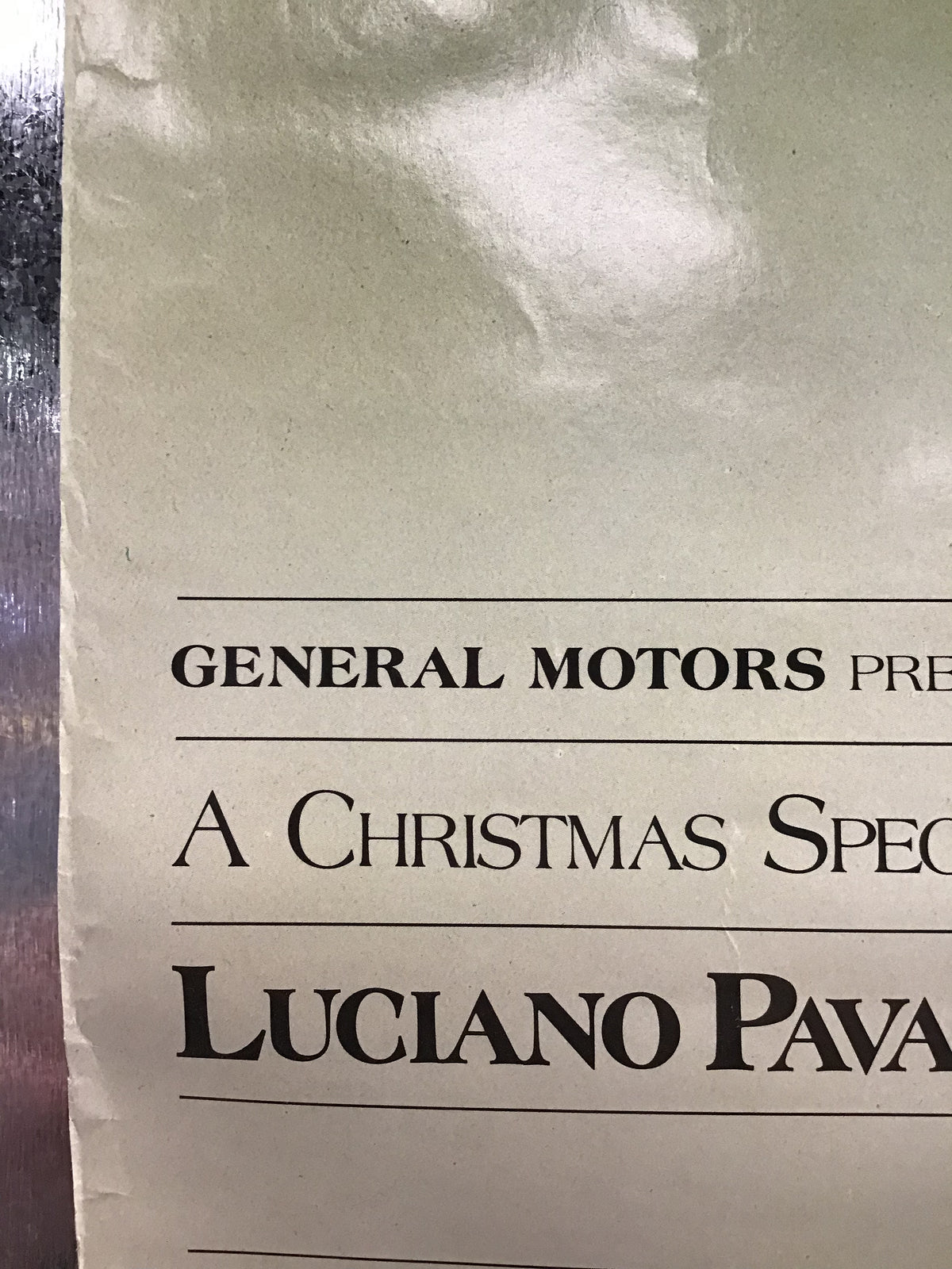 Luciano Pavarotti - PBS Christmas Special Promo Poster