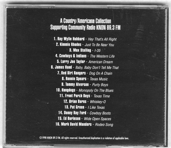 Various : Texas Renegade Radio - A Country / Americana Collection (CD, Comp)