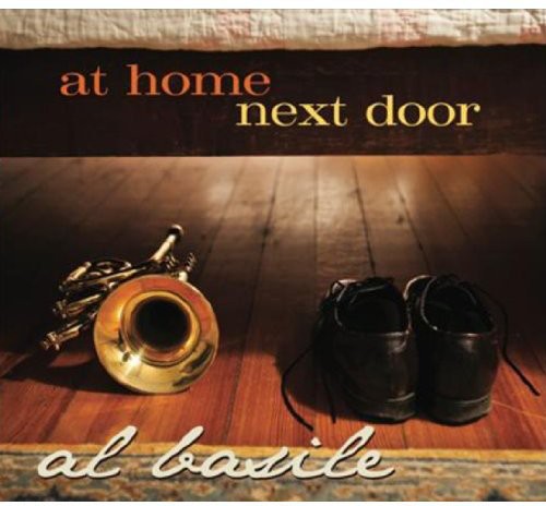 the album cover for Al Basile - At Home Next Door
