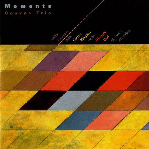 the album cover for Canvas - Moments With The Canvas Trio
