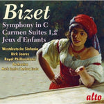 the album cover for Westdeutsche Sinfonia - Symphony in C / Carmen Suites 1 & 2