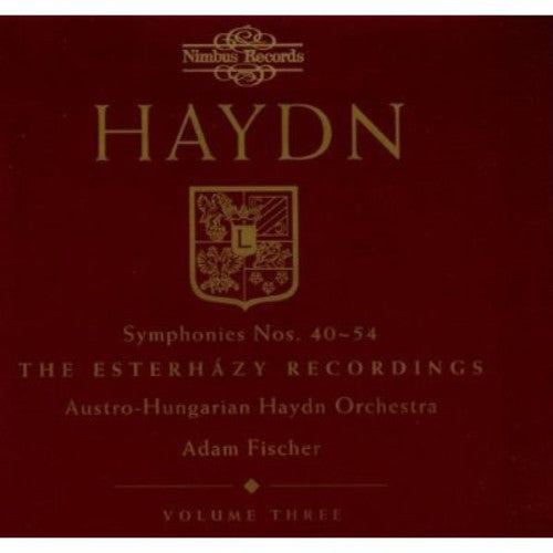 the album cover for Austro-Hungarian Haydn Orchestra - Symphonies 40-54 (V.3)