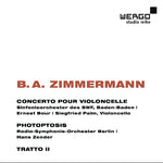 the album cover for Zimmermann / Palm / Radio-Sym-Orch Berlin / Bour - Cello Concerto