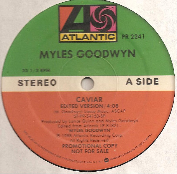 Myles Goodwyn : Caviar (12", Promo)