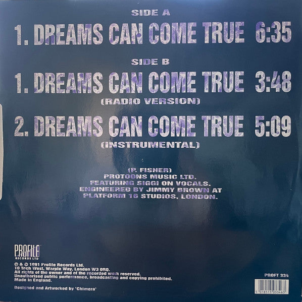 Before Moses : Dreams Can Come True (12", Single)