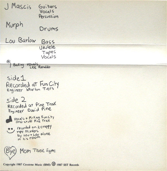 Dinosaur* : You're Living All Over Me (Cass, Album)