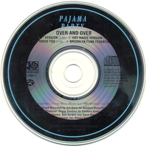 Pajama Party : Over And Over (CD, Maxi, Promo)