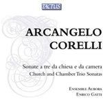 the album cover for Ensemble Aurora - Church & Chamber Trio Sonatas Op 1-4