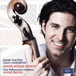 the album cover for Elgar / Walton / Muller-Schott / Opo / Previn - Concerto for Solo Cello & Full Orchestra